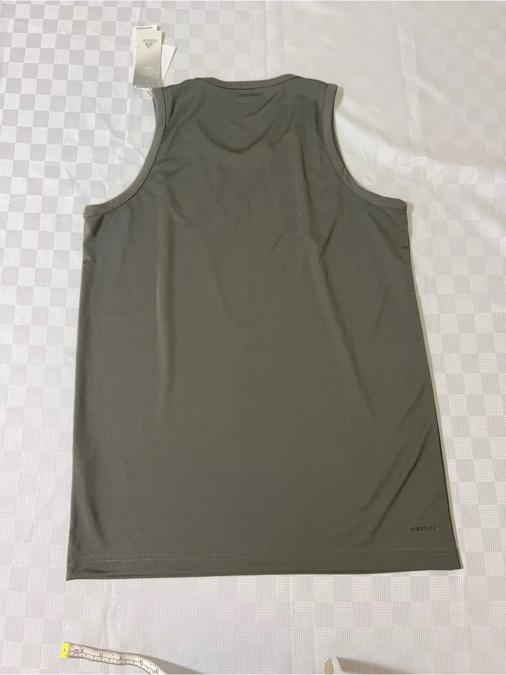 adidas Olive Green Men's Athletic Tank Top